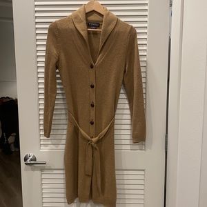 Cute long 100% lambs wool cardigan.
